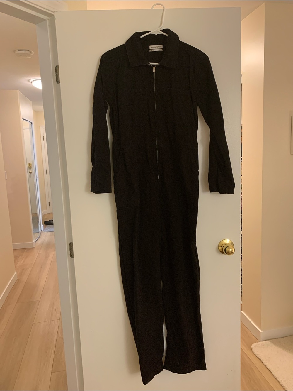 UO Black Zip-up Jumpsuit
